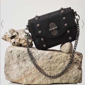 Aje Black Leather Crossbody Hutton Bag